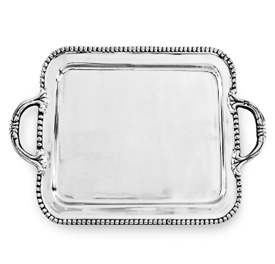 PEARL-PLATEADO-46x26 cm-BANDEJA DAVID 5818 BEATRIZ BALL