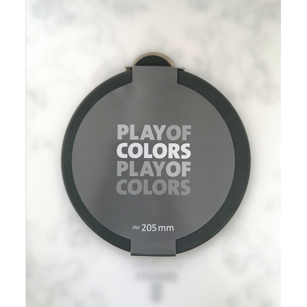 PLAY OF COLORS-ANTHRACITE-206 mm-TAPA DE SILICONA PARA BOWL BOHEMIA