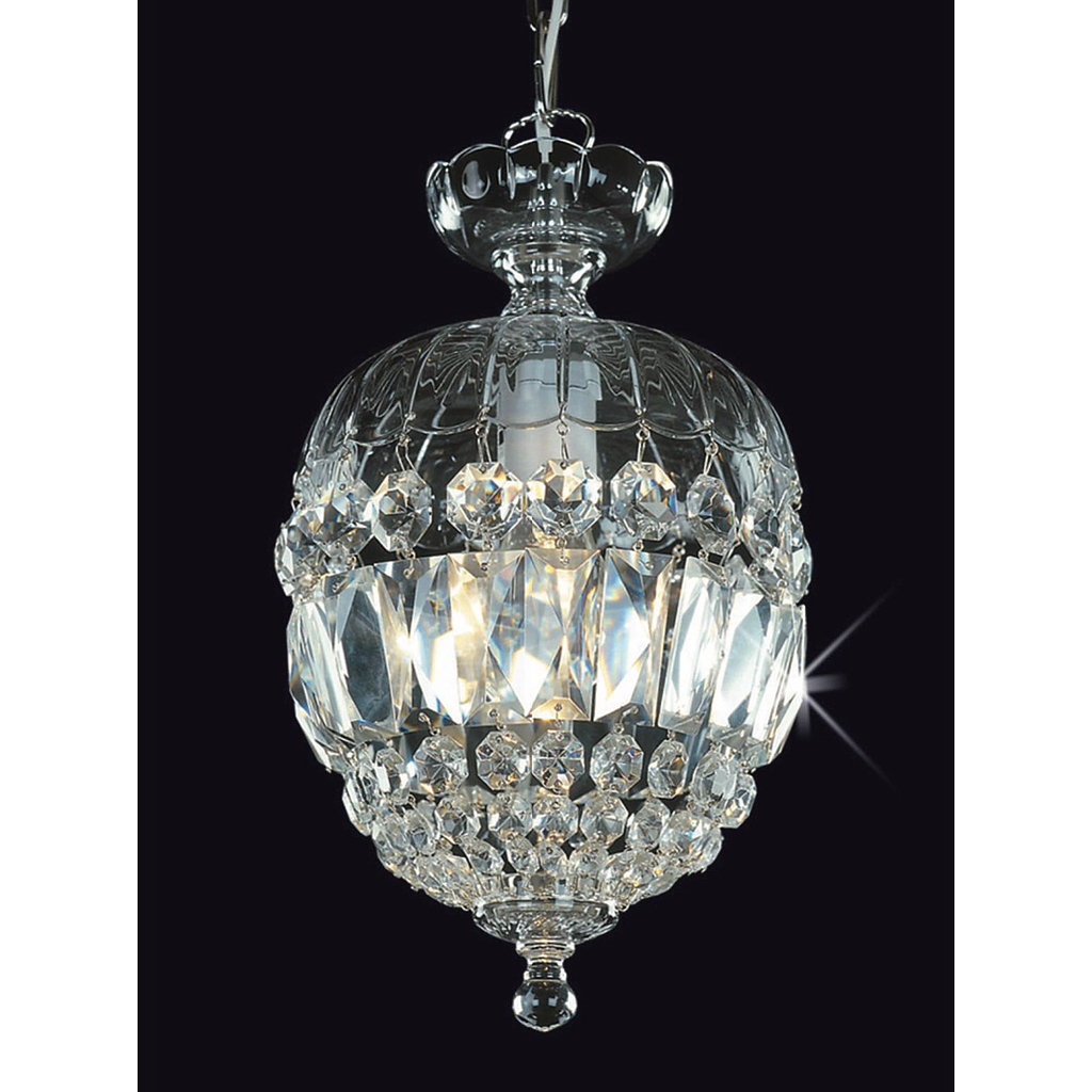 PRECIOSA-CVIKOV 3029-CRISTAL Y CROMO BRILLANTE-0-LAMPARA DE CRIS