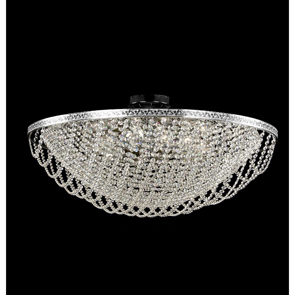 PRECIOSA-LEGACY 1196-0-CRISTAL Y CROMO BRILLANTE LAMPARA DE CRISTAL