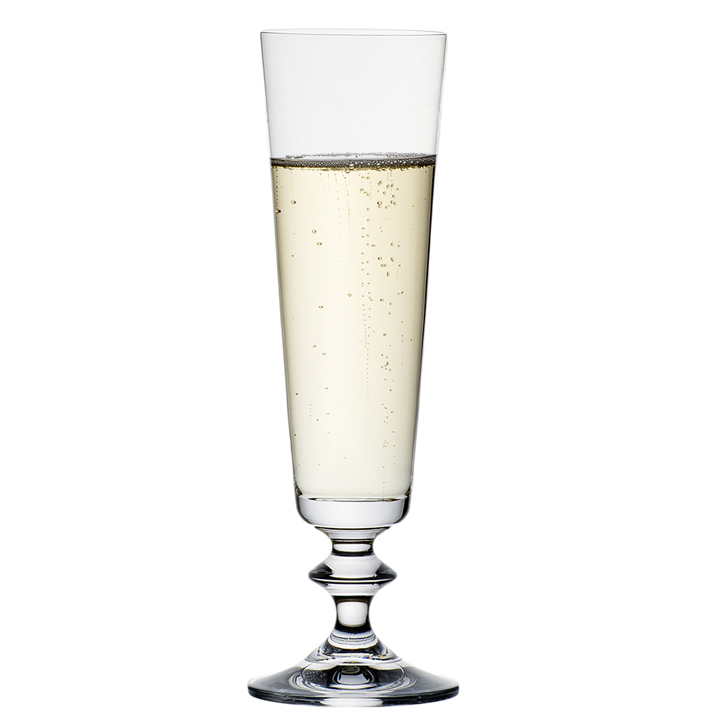 PROVENCE-0-205 ml-6 CHAMPAGNE FLAUTA-BOHEMIA CRISTAL