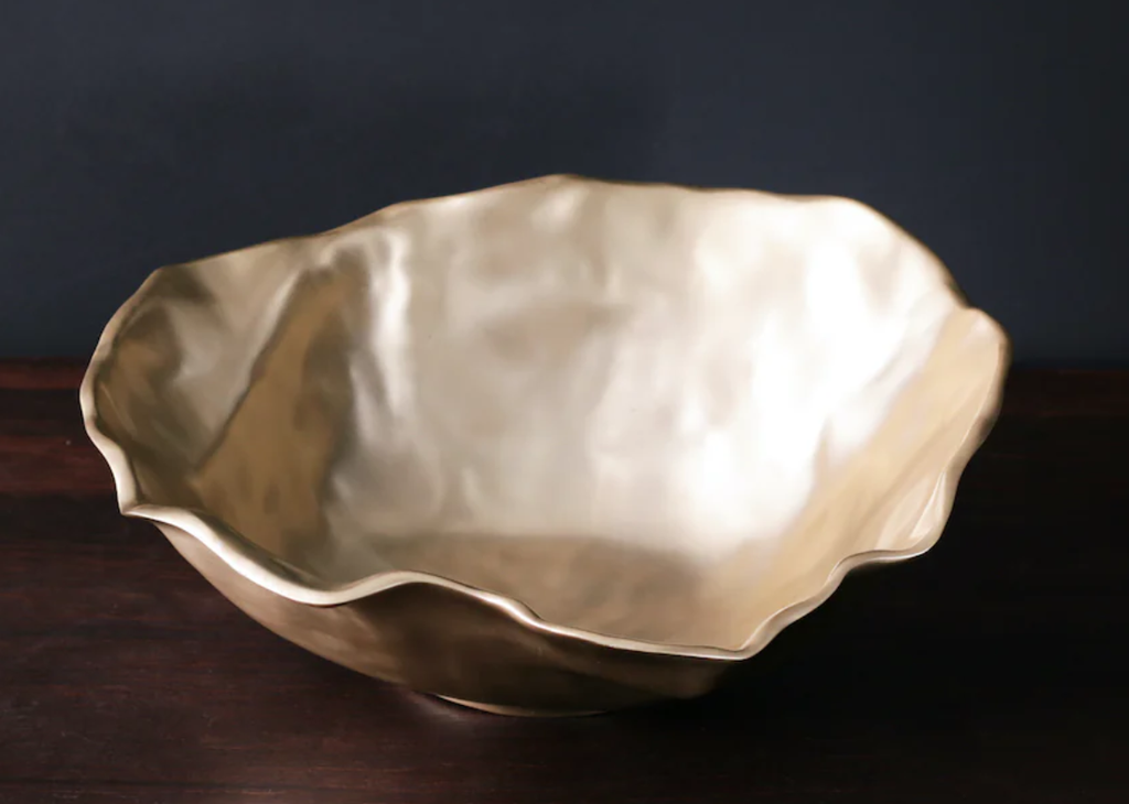 SIERRA MODERN MAIA GOLD-DORADO-34 cm-BOWL GRANDE 7758 BEATRIZ BALL