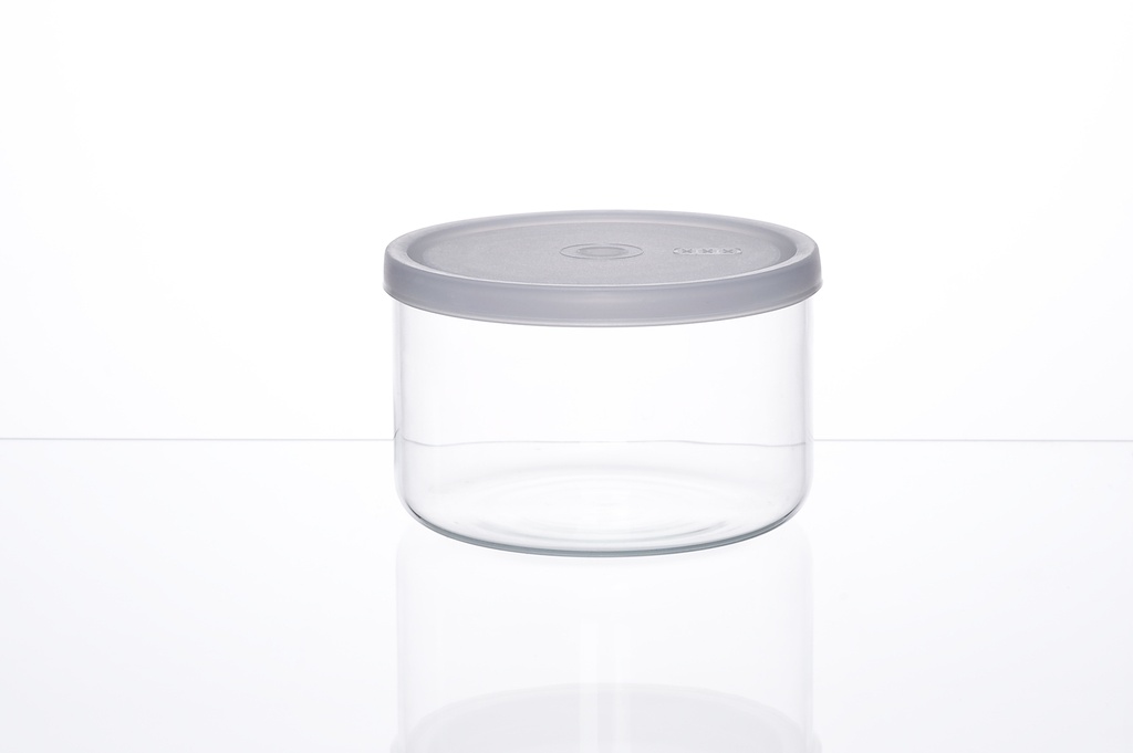 SIMAX-0-400 ml-CONTENEDOR REDONDO CON TAPA BOHEMIA CRISTAL