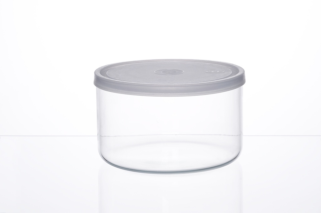 SIMAX-0-800 ml-CONTENEDOR REDONDO CON TAPA BOHEMIA CRISTAL