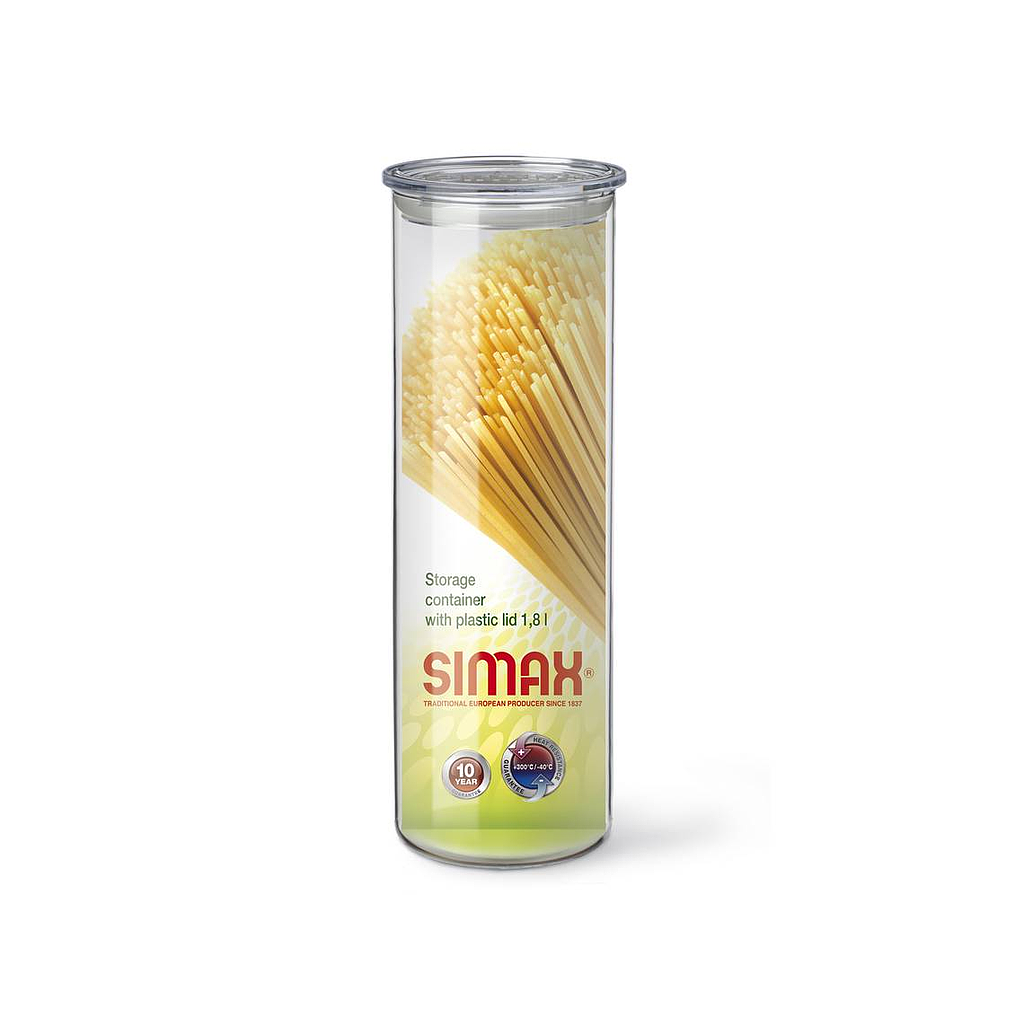 SIMAX-TRANSPARENTE-1800 ml-CONTENEDOR CON TAPA-BOHEMIA CRISTAL