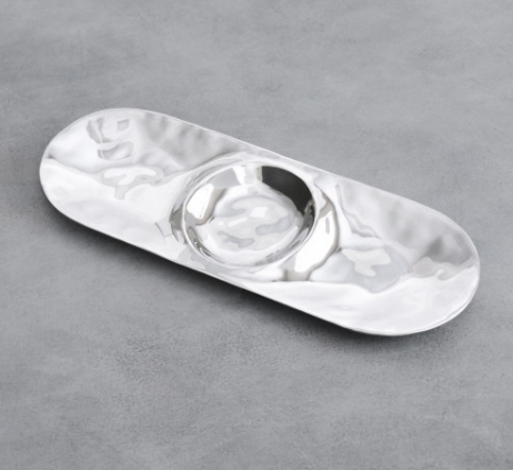 SOHO-PLATEADO-37 cm-FUENTE CON TRES DIVISIONES BEATRIZ BALL