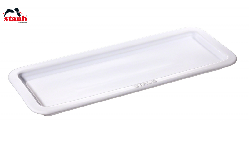 STAUB-CERAMIC-BLANCO -36x14 cm-BANDEJA SERVICIO