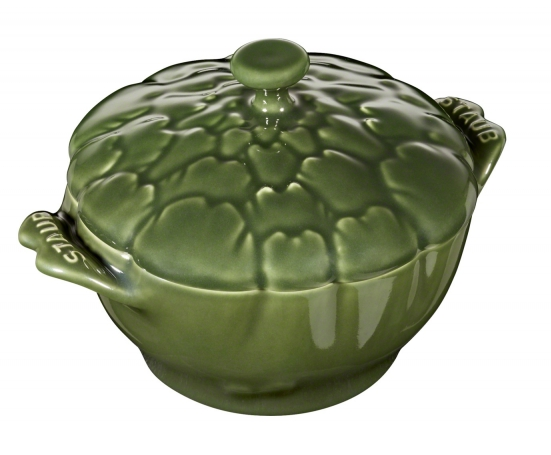 STAUB-CERAMIC-VERDE ALBAHACA-12.8 cm-COCOTTE ALCACHOFA
