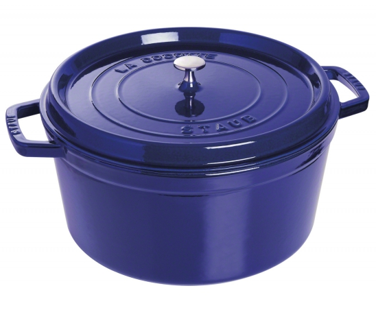 STAUB HIERRO FUNDIDO-AZUL-30 cm-COCOTTE REDONDO