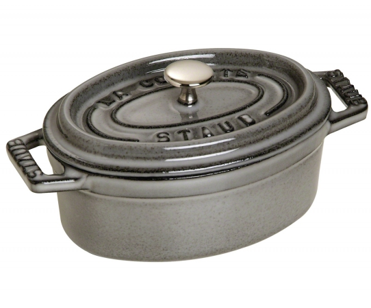 STAUB HIERRO FUNDIDO-GRIS-11 cm-COCOTTE OVALADO