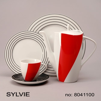 SYLVIE-8041100-128-VAJILLA PARA 12 PERSONAS THUN