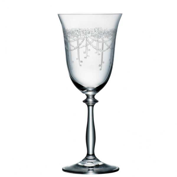 ANGELA ROMANTICA-0-250 ml-6 COPAS VINO-BOHEMIA 