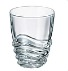 WAVE-0-280 ml-6 VASOS-C CRISTAL DE BOHEMIA