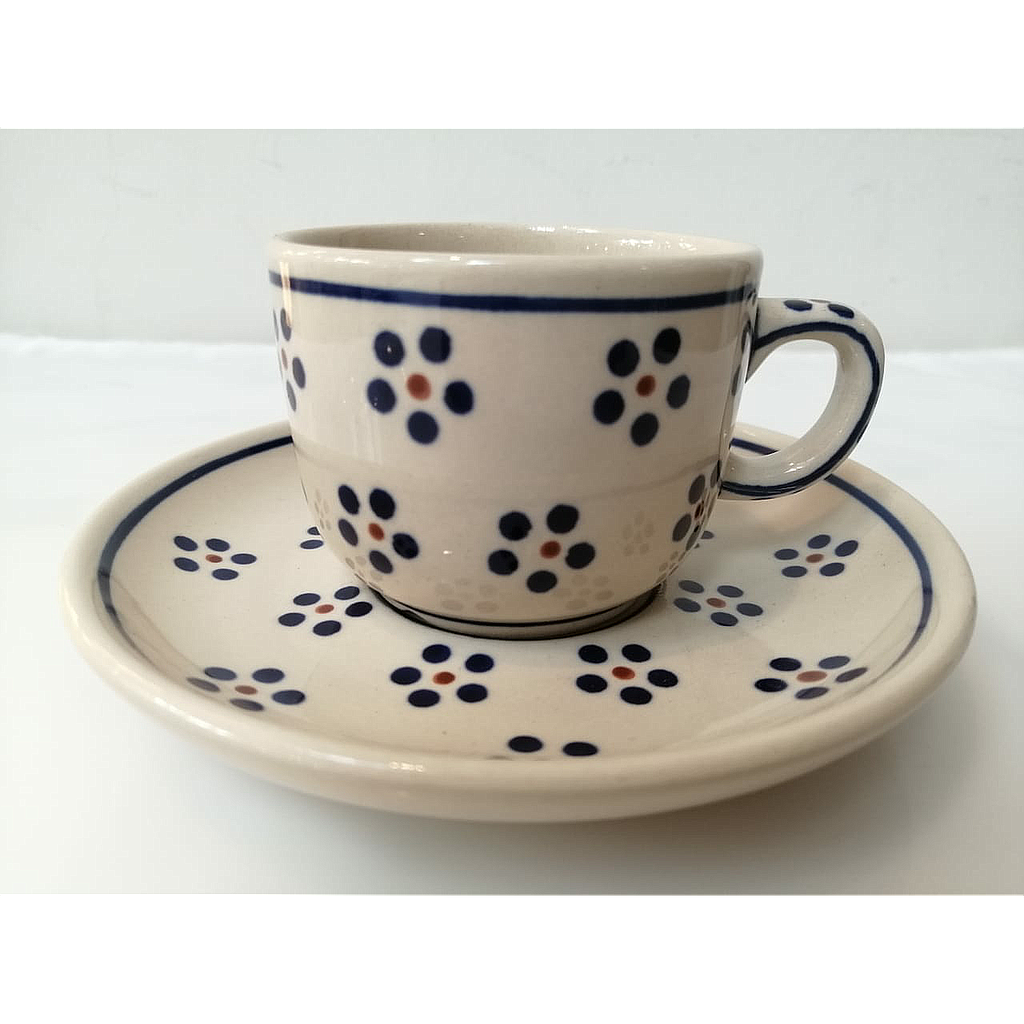 BOLESLAWIEC-0-100 ml-6 TAZAS Y PLATILLOS