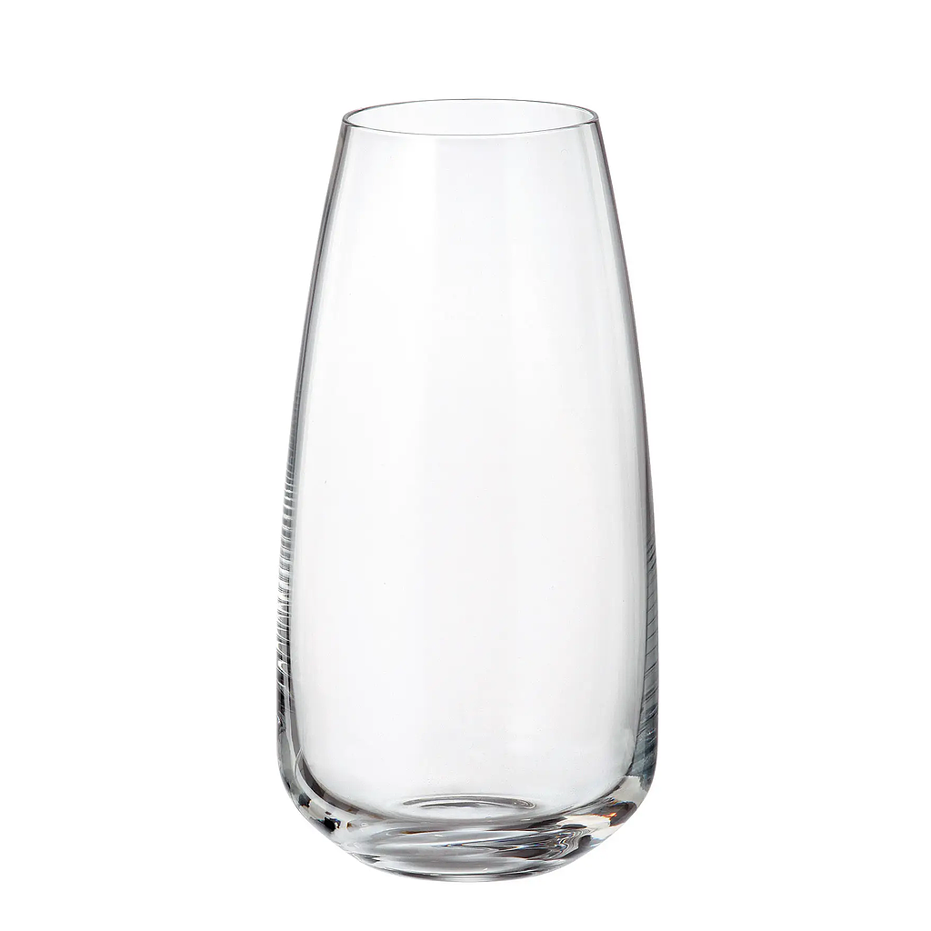 ANSER-0-550 ml-6 VASO LARGO- BOHEMIA CRISTAL