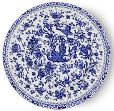 BURLEIGH-BLUE REGAL PEACOCK-25 cm-PLATO PLANO