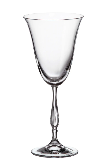 FREGATA-0-250 ml-6 COPAS VINO TINTO-C CRISTAL DE BOHEMIA