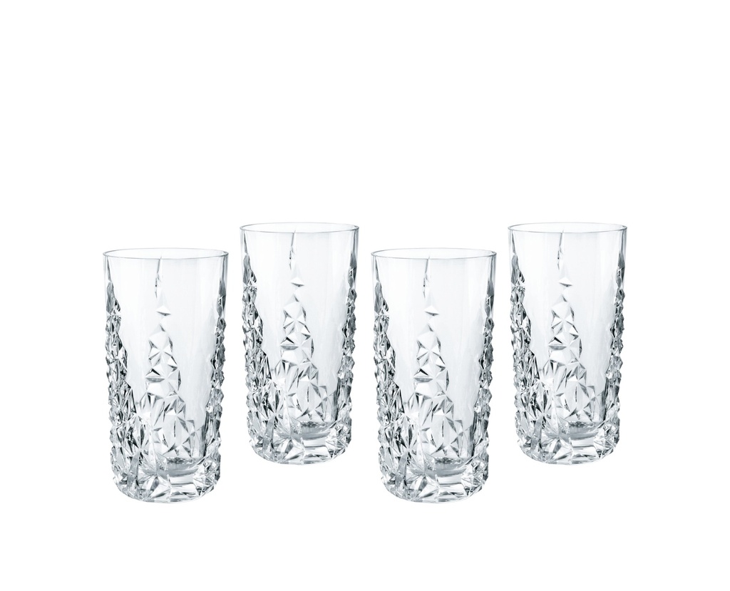 SCULPTURE-0-420 ml-4-SET DE 4 VASOS LARGOS-NACHTMANN