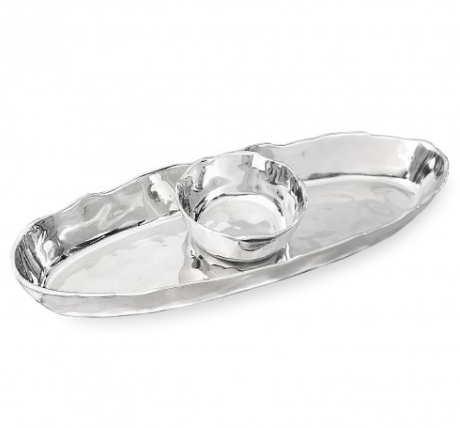 SOHO-PLATEADO-38 cm-CHIP AND DIP BROOKLYN 7393 BEATRIZ BALL