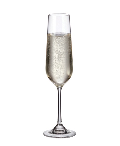 STRIX-0-200 ml-6 CHAMPAGNE FLAUTA - CRYSTALITE BOHEMIA CRISTAL