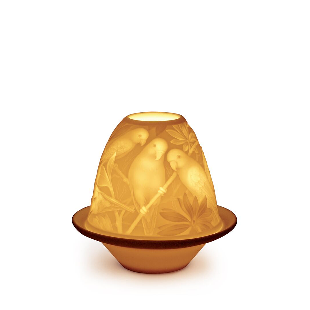 LLADRO-0-0-LITOFANIA LOROS CON PLATO