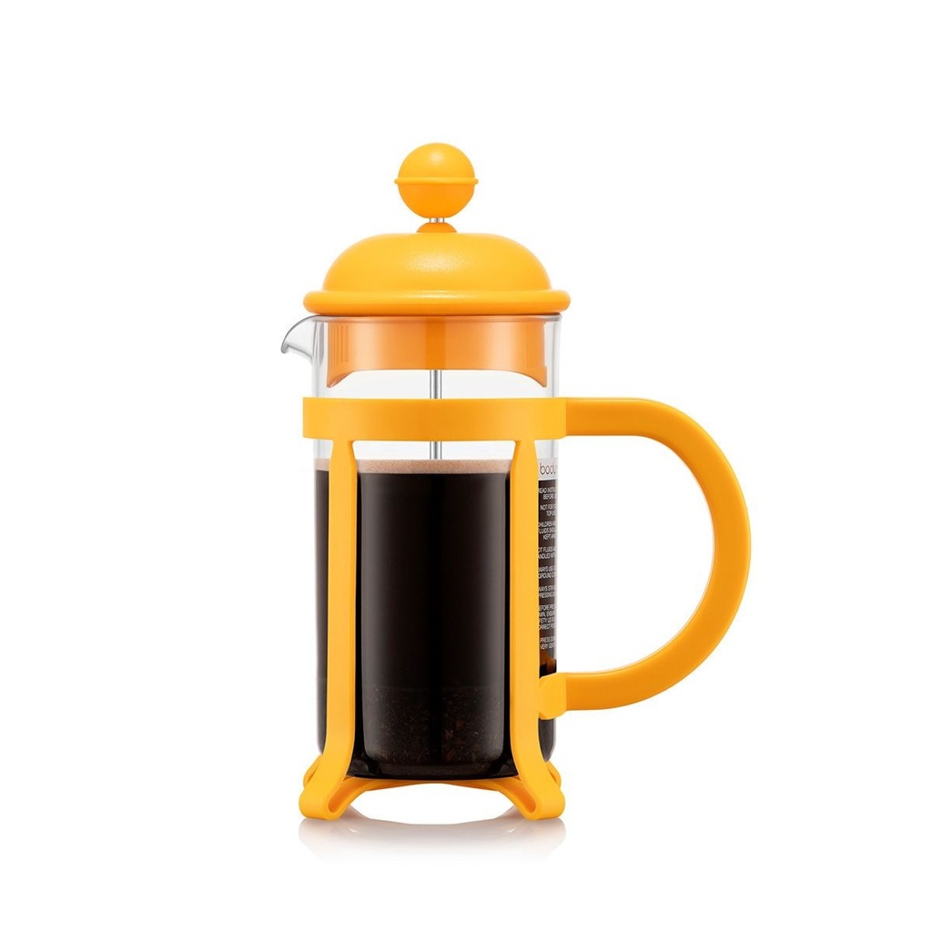 JAVA-AMARILLO PLASTICO-350 ml-PRENSA CAFÉ 3 TAZAS-BODUM