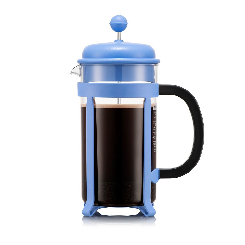 JAVA-CELESTE MATISSE PLASTICO-1 L-PRENSA DE CAFÉ 8 TAZAS-BODUM