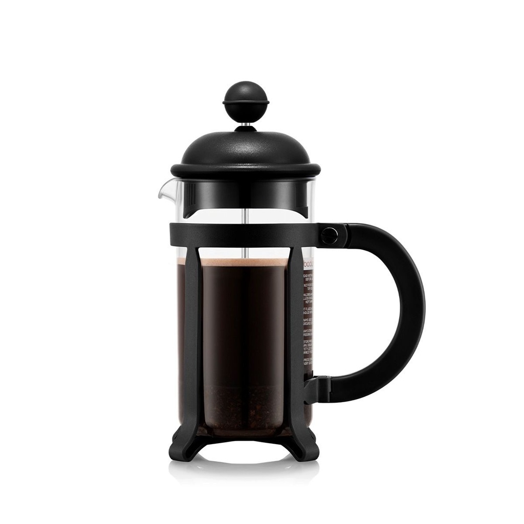 JAVA-NEGRO BOROSILICATO-350ml-PRENSA DE CAFE 3 TAZAS-BODUM