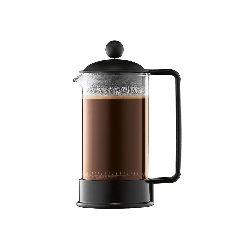 BRAZIL-NEGRO BOROSILICATO-350ml-PRENSA DE CAFE 3 TAZAS-BODUM