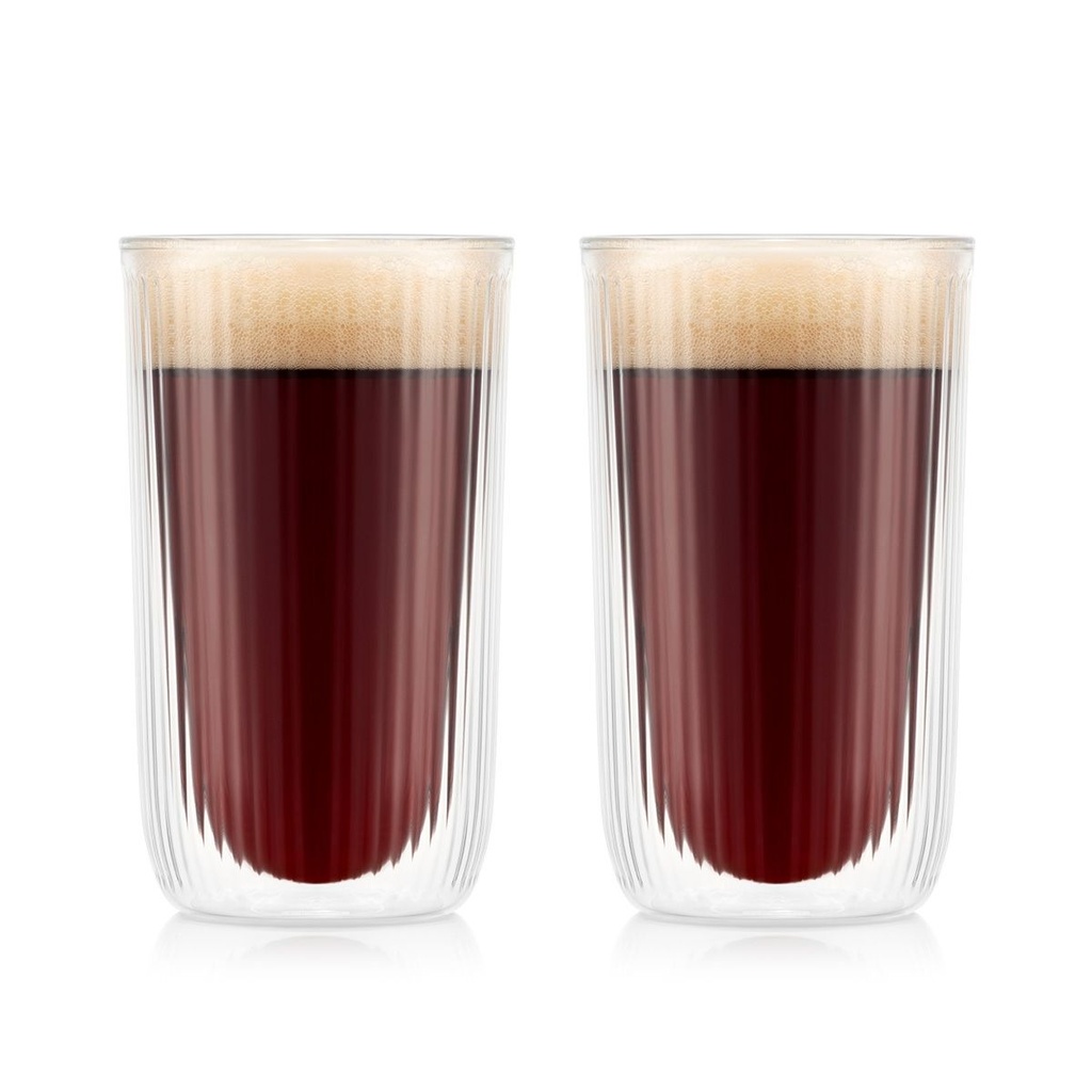 DOURO-TRANSPARENTE-450 ml- 2 VASOS DOBLE PARED-BODUM