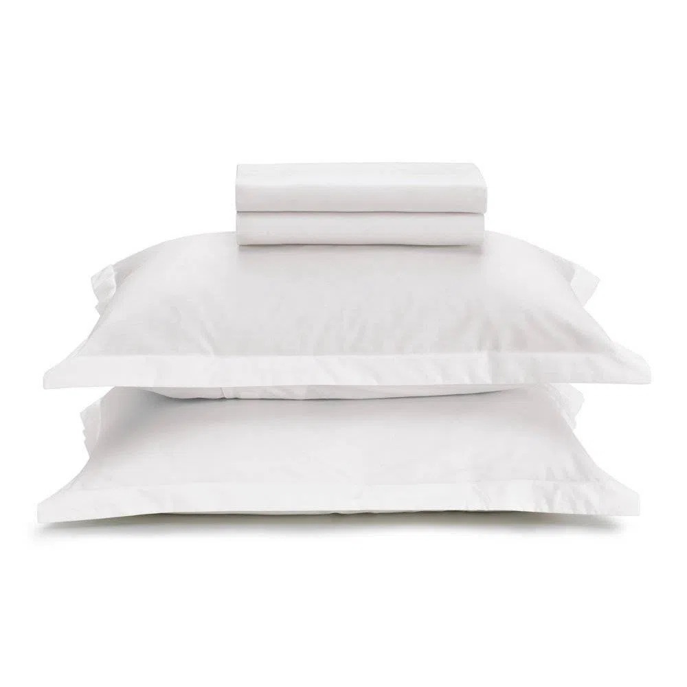 LISS BRANCO-180 HILOS-240 x 244 cm-JUEGO DE SABANAS QUEEN-KARSTEN