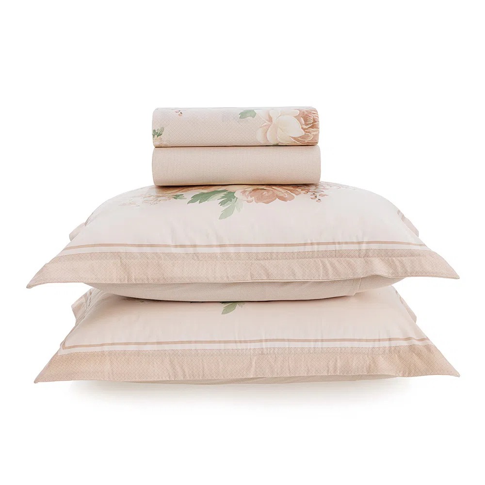 TASSIA-180 HILOS-240 x 240 cm-JUEGO DE SABANAS QUEEN-KARSTEN