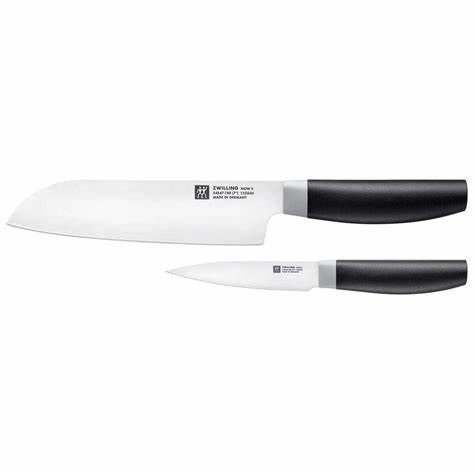 ZWILLING-NOW S--0-0-SET 2 CUCHILLOS SANTOKU & PARING