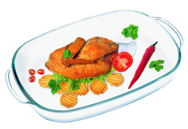 SIMAX-0-404*260mm-FUENTE DE HORNO RECTANGULAR-BOHEMIA CRISTAL