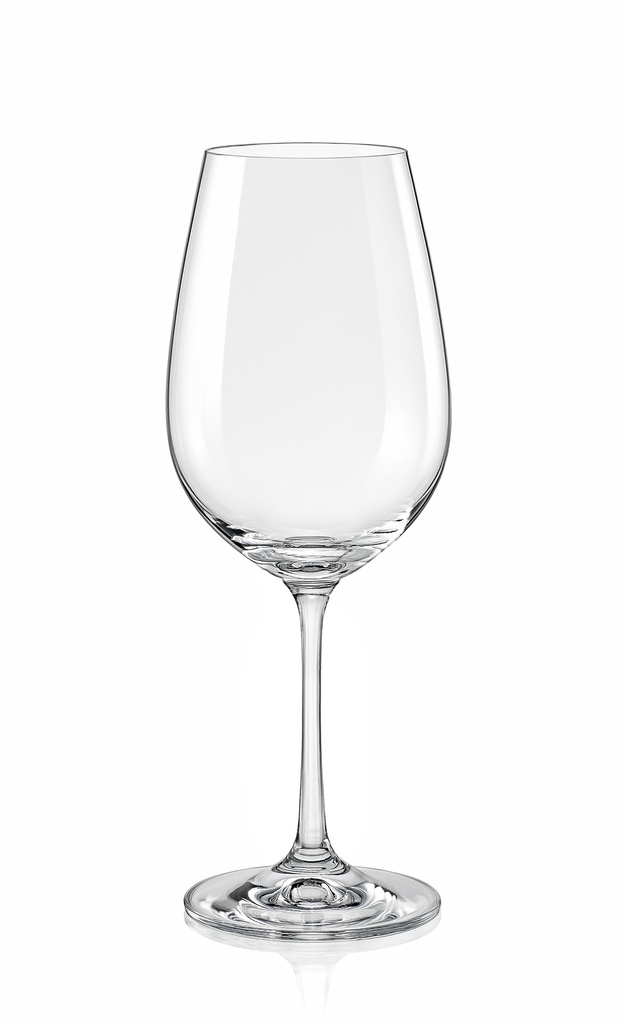 VIOLA-0-450 ml-6 COPAS VINO-C CRISTAL DE BOHEMIA