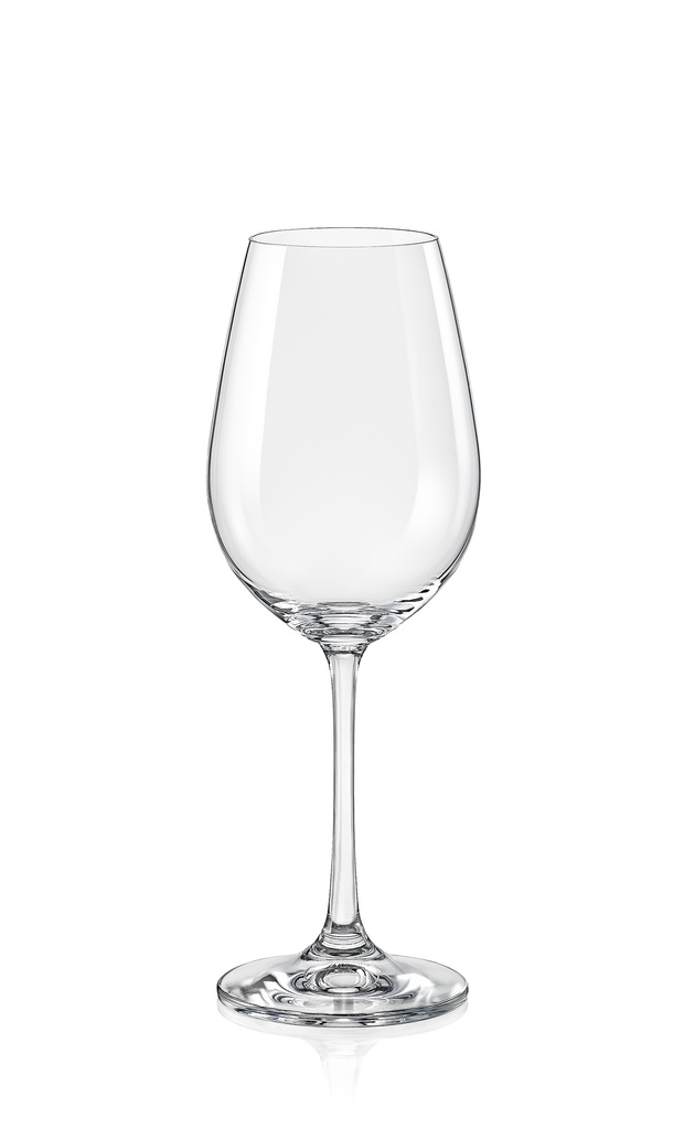 VIOLA-0-250 ml-6 COPAS VINO-BOHEMIA CRISTAL