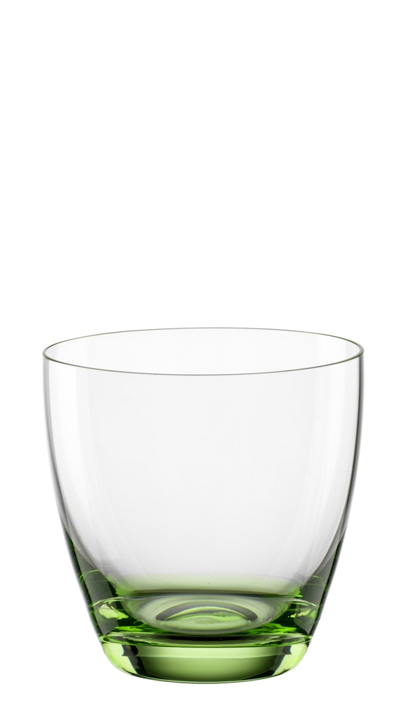 VIVA COLORI-VERDE-300 ml-6 VASOS-BOHEMIA CRISTAL