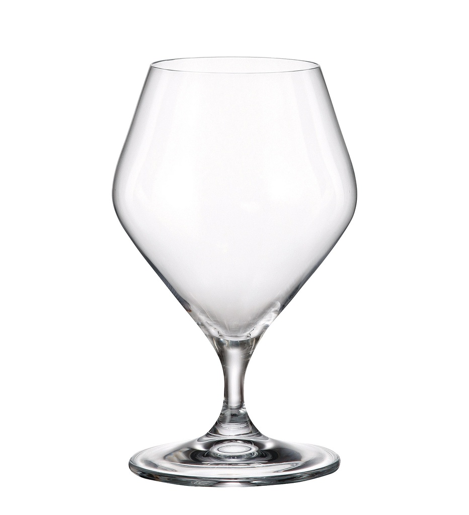 LOXIA-0-395 ml-6 COPAS COGNAC-C CRISTAL DE BOHEMIA