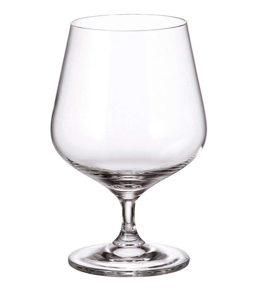 STRIX-0-590 ml-6 COPAS COGNAC-C CRISTAL DE BOHEMIA