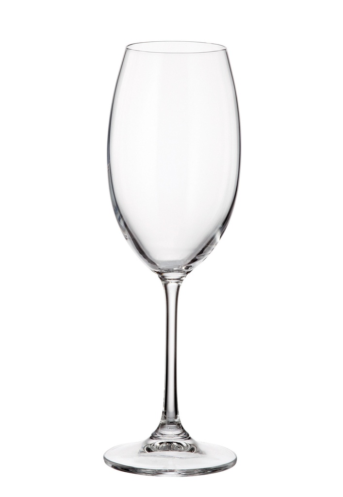 MILVUS-0-300 ml-6 COPA VINO-CRYSTALITE BOHEMIA CRISTAL