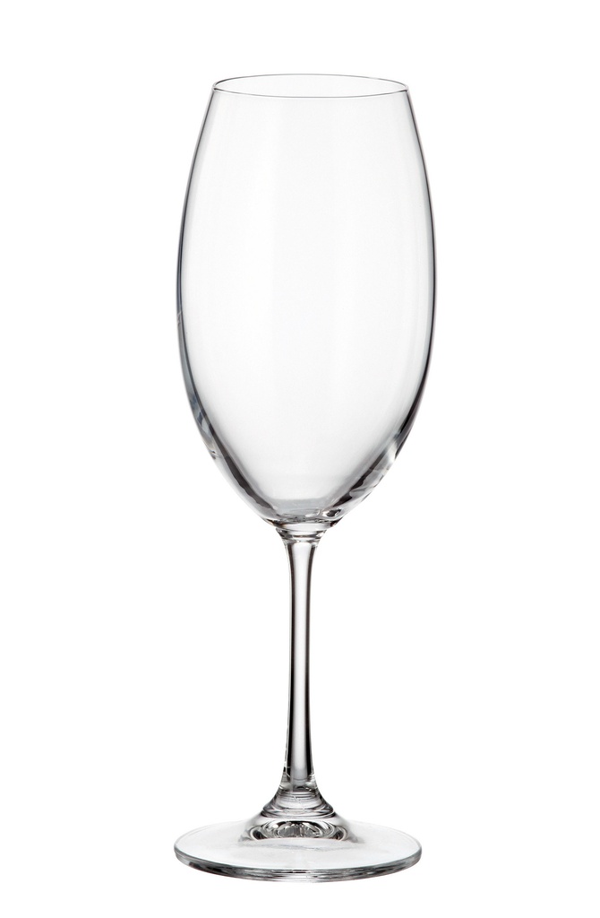 MILVUS-0-400 ml-6 COPA VINO- CRYSTALITE BOHEMIA CRISTAL