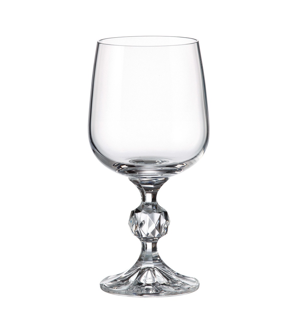 STERNA-0-230 ml-6 COPAS VINO-C CRISTAL DE BOHEMIA