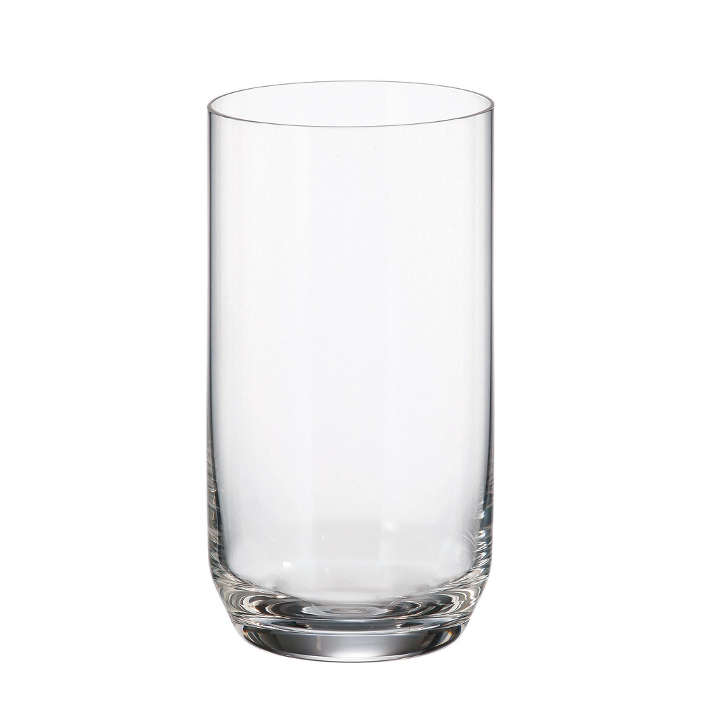 ARA-0-400 ml-6 VASO LARGO-C CRISTAL DE BOHEMIA