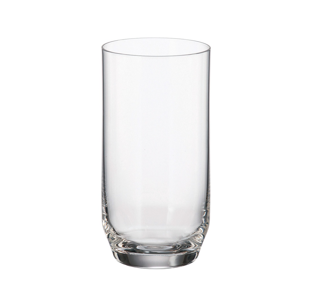 ARA-0-250 ml-6 VASO LARGO-C CRISTAL DE BOHEMIA