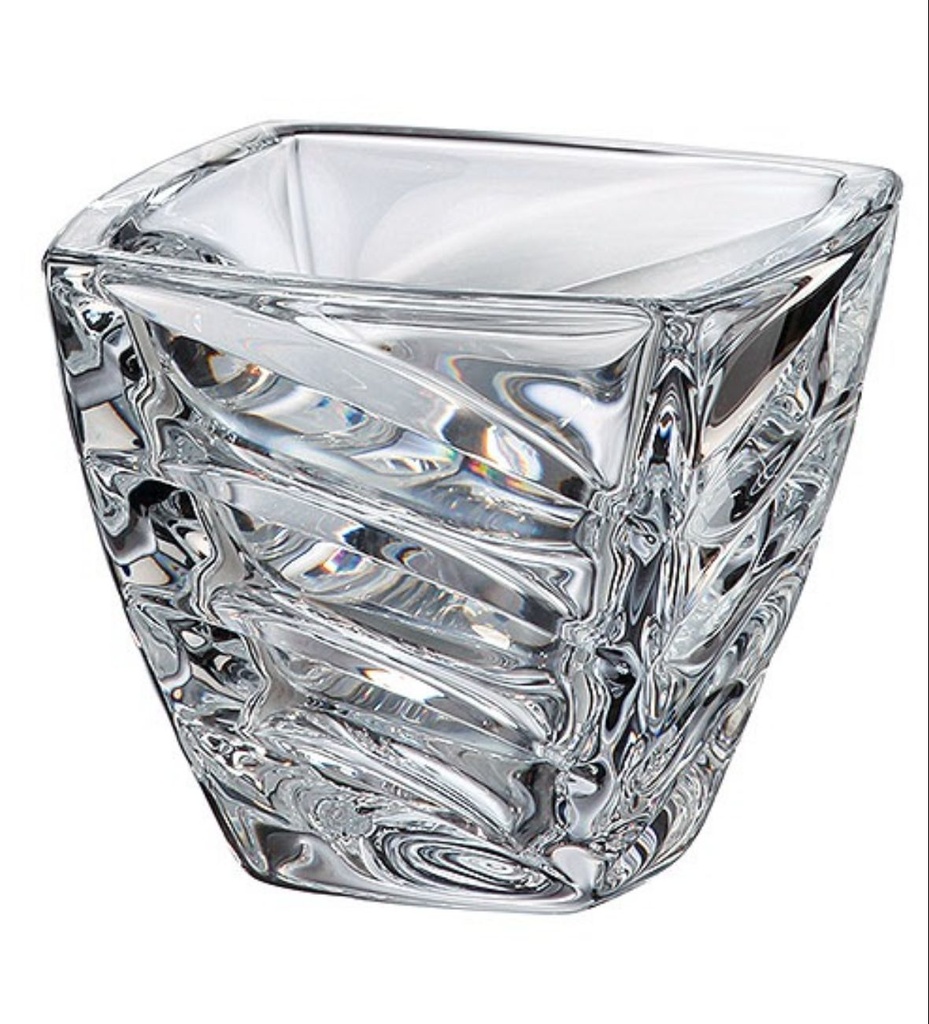 FACET-0-140 ml-BOWL-C CRISTAL DE BOHEMIA