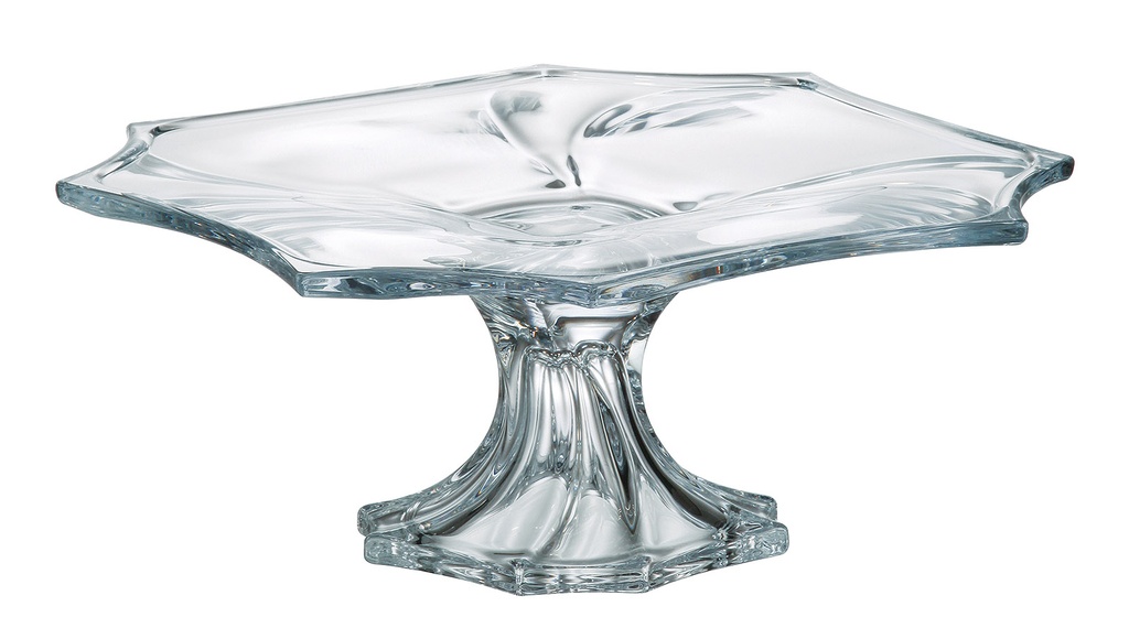 NEPTUNE-0-330 ml-TORTERA CON PIE-CRYSTALITE BOHEMIA CRISTAL