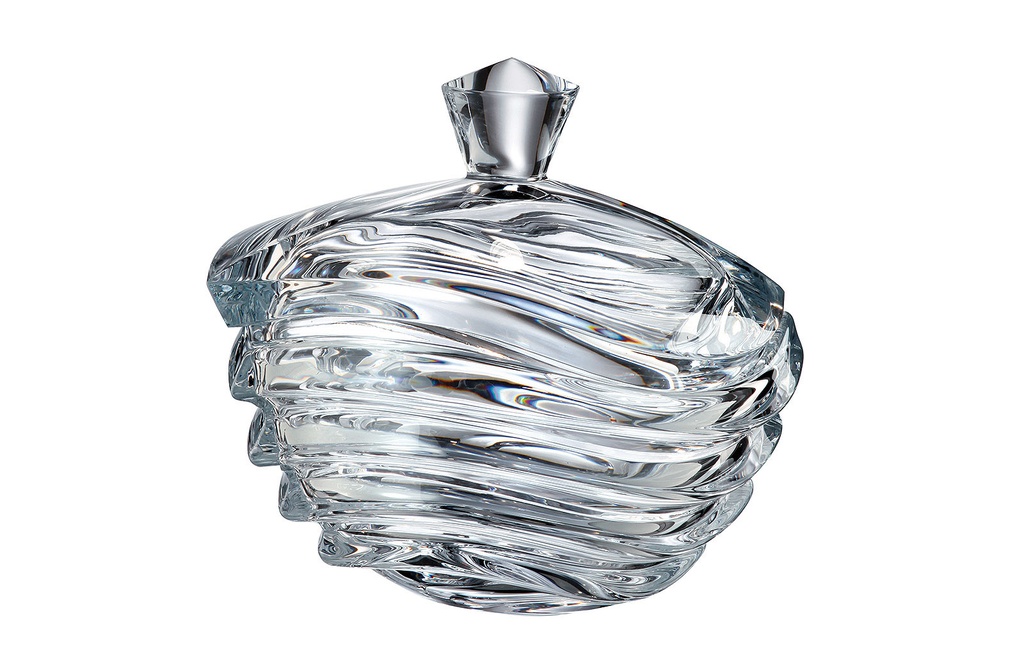 WAVE-0-220 ml-CAJA CON TAPA- CRYSTALITE BOHEMIA CRISTAL