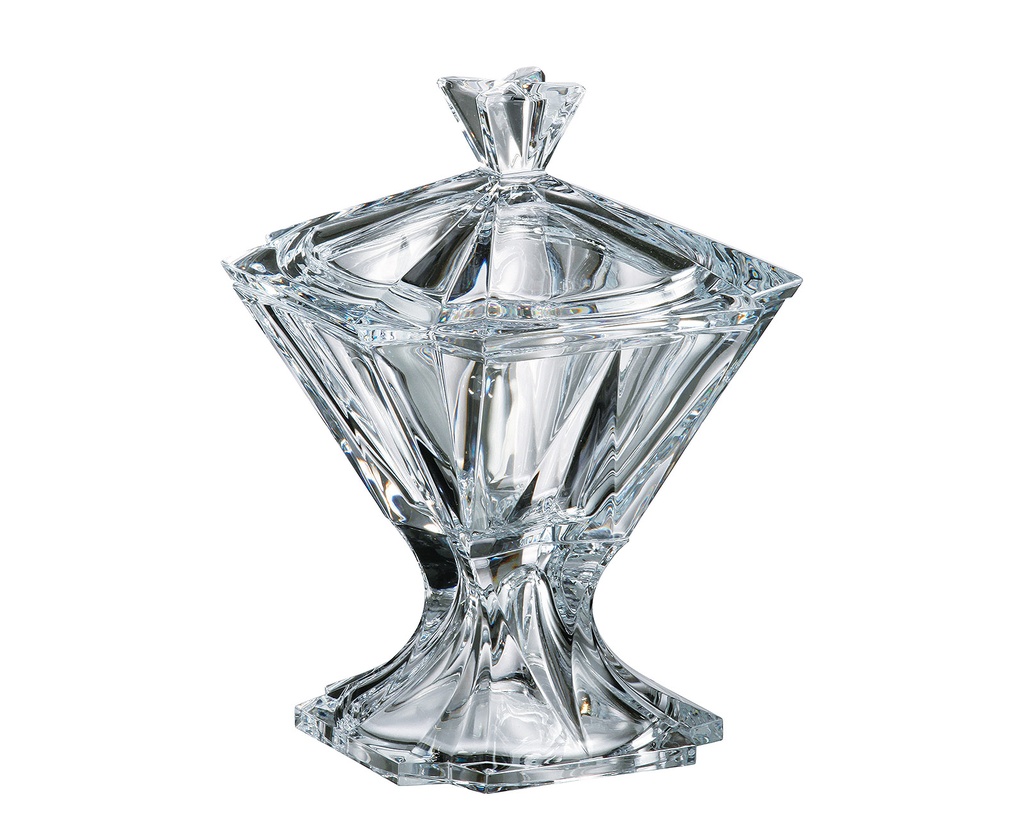 METROPOLITAN-0-260 ml-CAJA CON PIE-C CRISTAL DE BOHEMIA