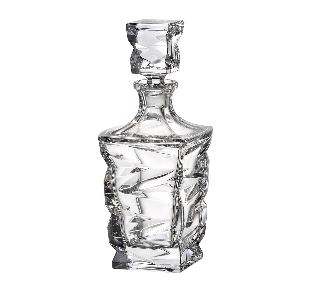 ZIG ZAG-0-750 ml-BOTELLA-CRYSTALITE BOHEMIA CRISTAL