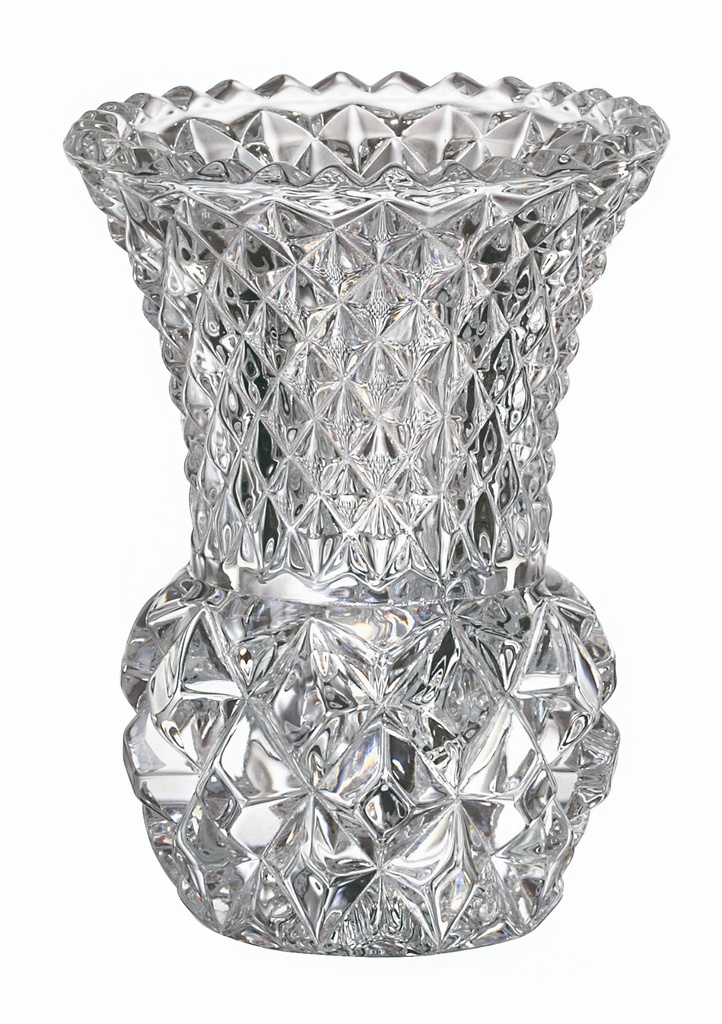 CRISTAL-0-102 ml-FLORERO ROMBOS-C CRISTAL DE BOHEMIA